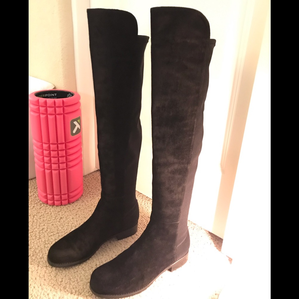 Stuart Weitzman 5050 suede boots Over-the-knee - Picture 5 of 8